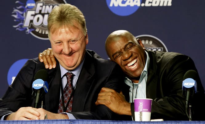 Larry Bird and Magic Johnson